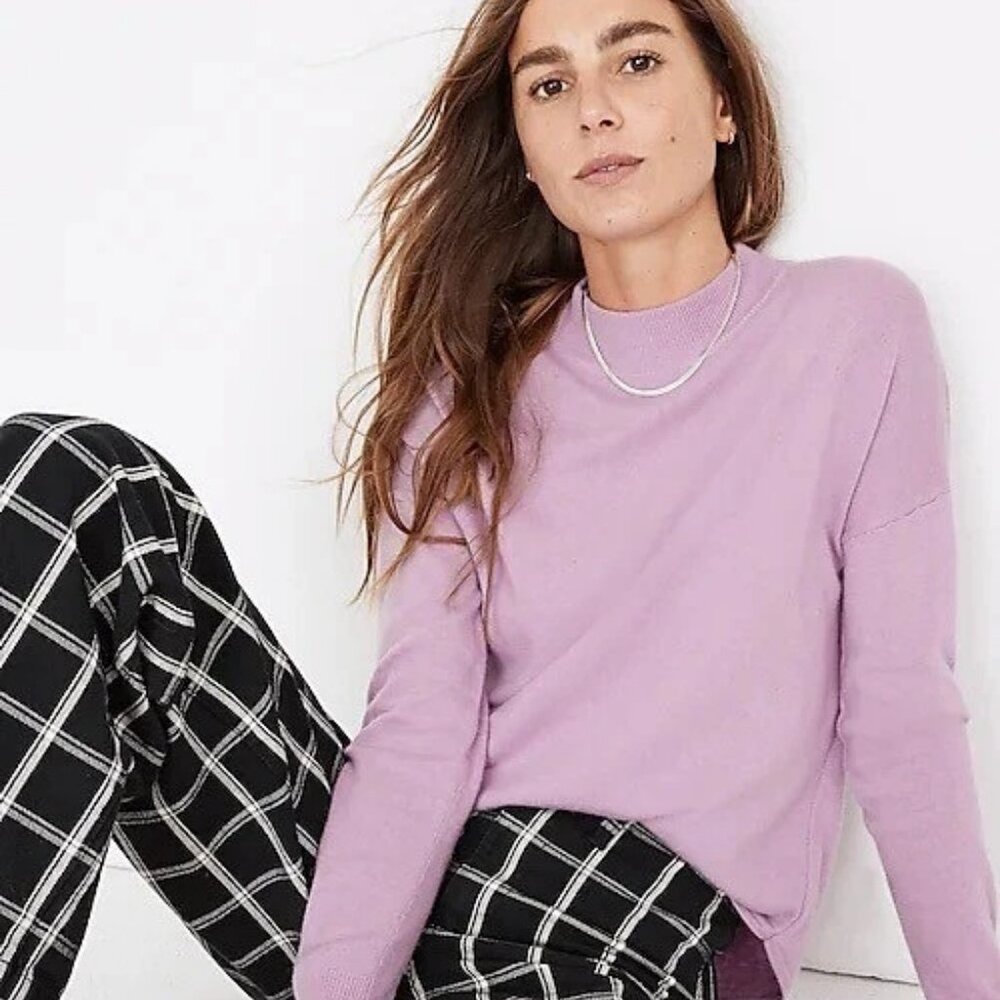 MADEWELL ASHBURY MOCKNECK SWEATER SIZE S